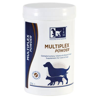Multiplex Powder - dog & cat vitamin and mineral supplement for health and nutrition support.