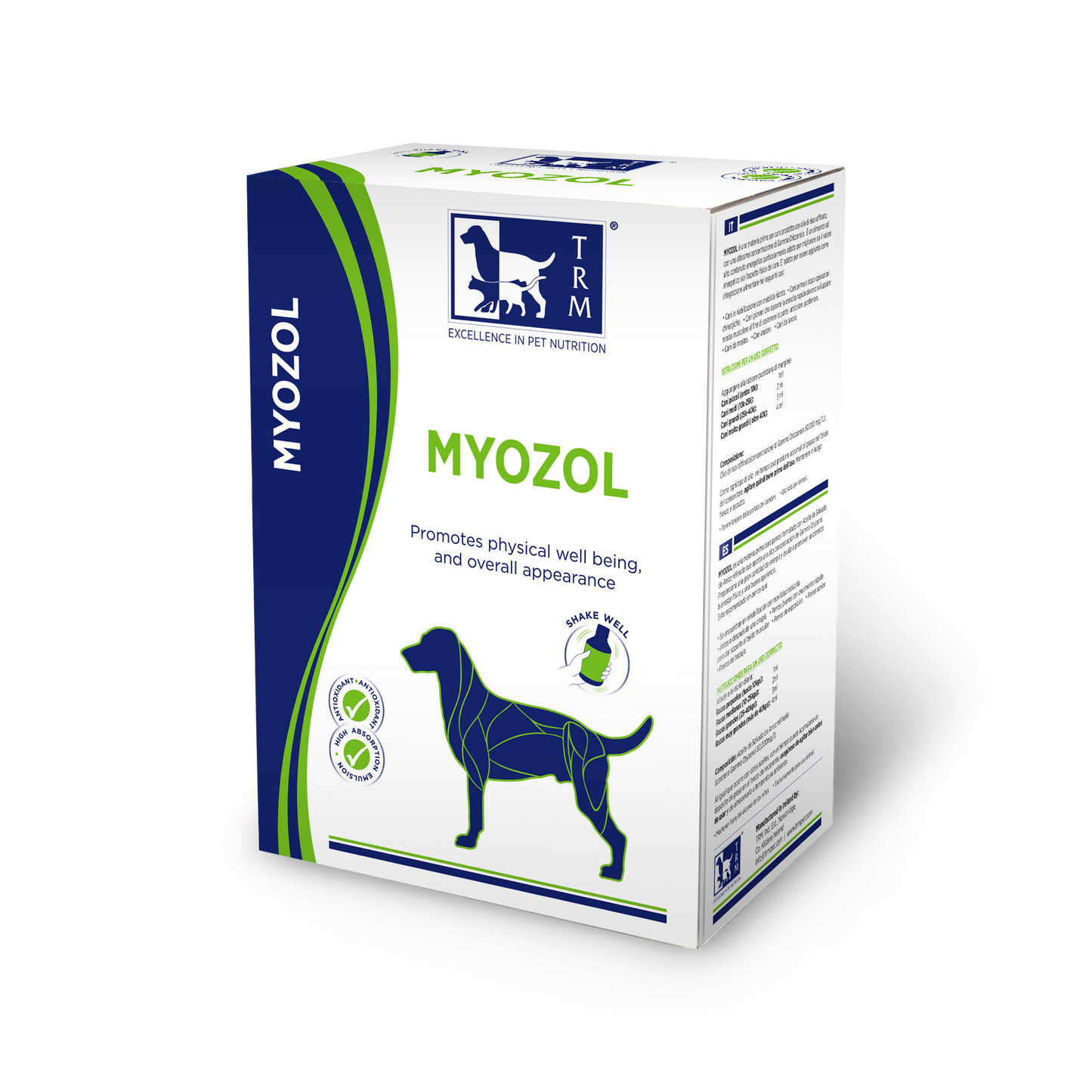 Myozol muscle feed supplement for dogs