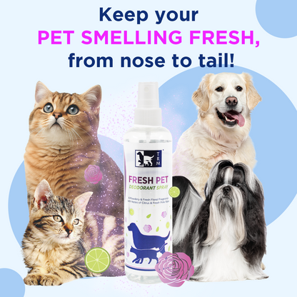 Pet Deodorant Spray Fresh Pet - Stays within coat for up to 3 days