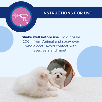 Pet Deodorant Spray Fresh Pet - Stays within coat for up to 3 days