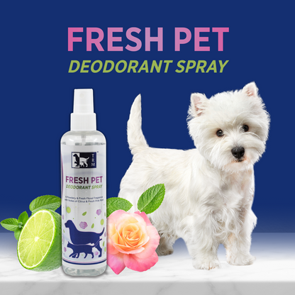 Pet Deodorant Spray Fresh Pet - Stays within coat for up to 3 days