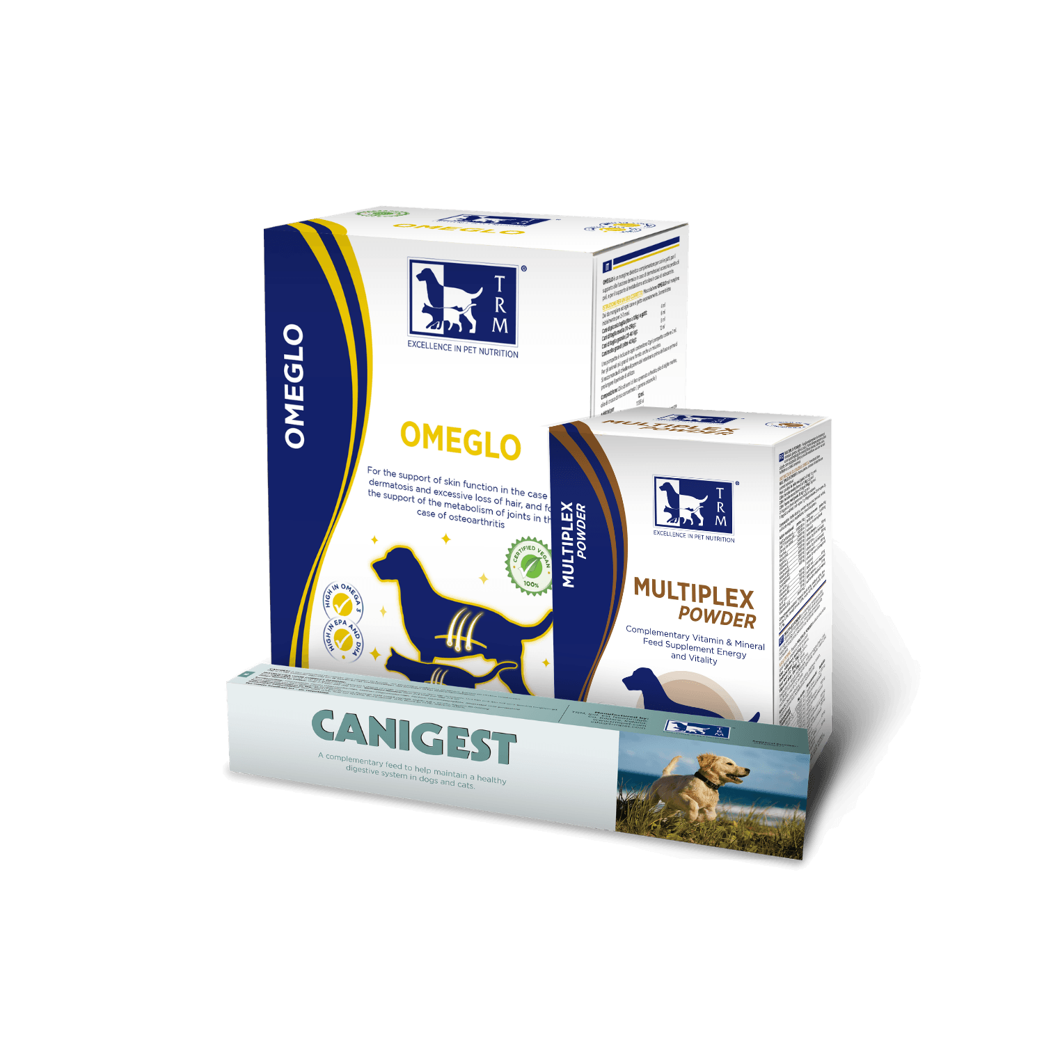 Puppy & Kitten Care Pack featuring OMEGLO and MULTIPLEX POWDER for healthy digestion and immune support.