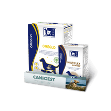 Puppy & Kitten Care Pack featuring OMEGLO and MULTIPLEX POWDER for healthy digestion and immune support.